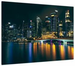 Mivali Tablou - Singapore noaptea, dintr-o bucată 70x50 cm (V022668V7050)