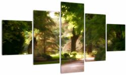 Mivali Tablou cu parc, din cinci bucăți 125x70 cm (V020213V12570)