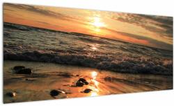Mivali Tablou - Apus de soare, ocean, dintr-o bucată 100x40 cm (V022554V10040)
