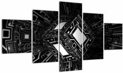 Mivali Tablou cu un cub abstract, din cinci bucăți 125x70 cm (V020830V12570)