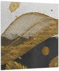 Mivali Tablou - Pene aurii, dintr-o bucată 30x30 cm (V024048V3030)