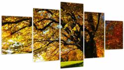 Mivali Tablou cu copac toamna (cu ceas), din cinci bucăți 150x80 cm cu ceas (V020838V15080C)