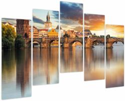 Mivali Tablou - Praga, din cinci bucăți 125x90 cm (V023805V12590)