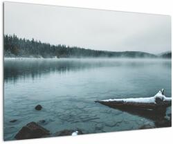 Mivali Tablou - lacul nordic înghețat, dintr-o bucată 90x60 cm (V020225V9060)