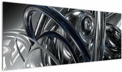 Mivali Tabloul cu abstracție gri cu albastru, dintr-o bucată 145x58 cm (V020093V14558)