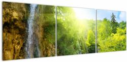 Mivali Tablou - cascadele în djunglă, din trei bucăți 150x50 cm (V020549V15050)