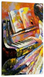 Mivali Tablou - Femeia cântând la pian, dintr-o bucată 20x30 cm (V023232V2030)