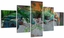 Mivali Tablou - Cameleon, din cinci bucăți 125x70 cm (V022880V12570)