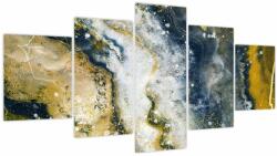 Mivali Tablou - Abstract auriu, din cinci bucăți 150x80 cm (V024024V150805PCS)