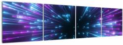 Mivali Tablou - Spațiu neon, din patru bucăți 160x40 cm (V023032V16040)