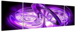 Mivali Tabloul fractalilor în violet, din trei bucăți 170x50 cm (V020066V17050)