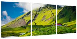 Mivali Tablou cu peisaj montan (cu ceas), din trei bucăți 90x30 cm cu ceas (V020281V9030C)