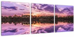 Mivali Tablou cu cerul violet, din trei bucăți 90x30 cm (V020537V9030)