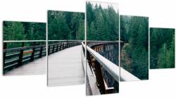 Mivali Tablou - Pod spre vârfurile copacilor, din cinci bucăți 150x80 cm (V022571V150805PCS)