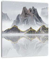 Mivali Tablou - Munții în ceață, dintr-o bucată 30x30 cm (V022899V3030)