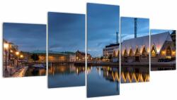Mivali Tablou cu canalul - Göteborg, din cinci bucăți 150x80 cm (V020853V150805PCS)