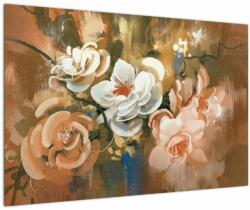 Mivali Tablou -Buchet de flori pictat, dintr-o bucată 90x60 cm (V022001V9060)