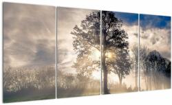 Mivali Tablou cu copac în ceață, din patru bucăți 160x80 cm (V020378V16080)
