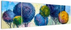 Mivali Tablou - Copaci, pictură în ulei, din trei bucăți 170x50 cm (V023062V17050)