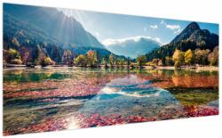 Mivali Tablou - Lacul Jasna, Gozd Martuljek, Alpii Iulieni, Slovenia, dintr-o bucată 200x100 cm (V022937V200100)