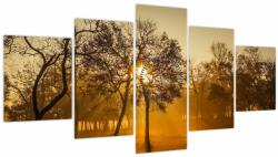 Mivali Tablou cu răsăsrit de soare (cu ceas), din cinci bucăți 150x80 cm cu ceas (V020257V15080C)