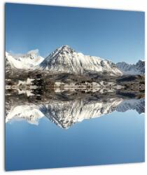 Mivali Tablou cu munți și reflectarea lor, dintr-o bucată 40x40 cm (V020820V4040)