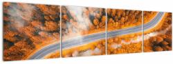 Mivali Tablou - Strada montană, din patru bucăți 160x40 cm (V022166V16040)