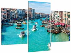Mivali Tablou - Canalul Grande, Veneția, Italia, din trei bucăți 90x60 cm (V023283V90603PCS)