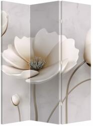 Mivali Paravan - Florile albe, din 3 bucăți, 126x170 cm (P020898P135180)