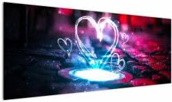 Mivali Tablou cu inima iluminată, dintr-o bucată 145x58 cm (V020412V14558)