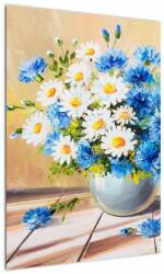 Mivali Tablou pictat cu vaza și flori, dintr-o bucată 50x70 cm (V022252V5070)