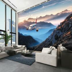 Mivali Fototapet - Avion în panoramă, vlies, 245x170 cm (T100976TQ5)