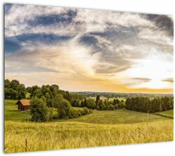 Mivali Tablou pe sticlă cu peisaj, dintr-o bucată 70x50 cm pe sticlă (V021246V7050GD)
