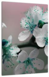 Mivali Tablou cu floare - turcoaz, dintr-o bucată 30x40 cm (V020677V3040)