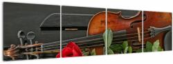Mivali Tablou- Amintire de muzicean, din patru bucăți 160x40 cm (V022240V16040)