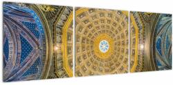 Mivali Tablou cu tavanul bisericii Siena, din trei bucăți 120x40 cm (V021512V12040)