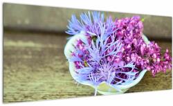 Mivali Tablou - plantă violetă, dintr-o bucată 100x40 cm (V020582V10040)