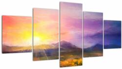 Mivali Tablou - Răsărit, din cinci bucăți 150x80 cm (V021453V150805PCS)