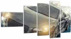 Mivali Tablou cu Audi - gri, din cinci bucăți 110x60 cm (V020631V11060)
