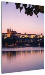 Mivali Tablou cu palatul din Praga și Vltava, dintr-o bucată 50x70 cm (V020901V5070)