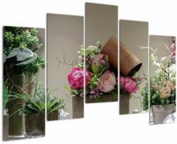Mivali Tablou -Trandafir pentru tine, din cinci bucăți 125x90 cm (V021649V12590)