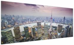 Mivali Tablou - Shanghai, China, dintr-o bucată 250x125 cm (V023346V250125)