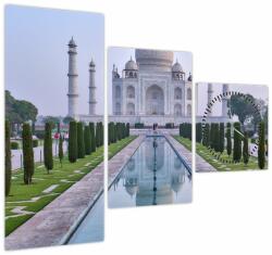 Mivali Tablou - Taj Mahal în răsăsrit de soare (cu ceas), din trei bucăți 90x70 cm cu ceas (V021720V9070C)