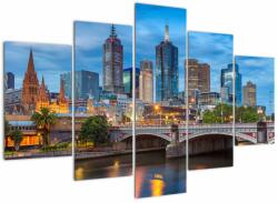 Mivali Tablou cu orașul Melbourne, din cinci bucăți 150x105 cm (V020715V150105)