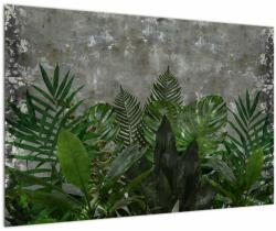 Mivali Tablou - Zid de beton cu plante, dintr-o bucată 90x60 cm (V022812V9060)