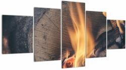 Mivali Tablou - Lemn în foc, din cinci bucăți 150x80 cm (V022680V150805PCS)