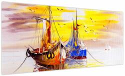 Mivali Tablou - Pictură barcă, dintr-o bucată 100x40 cm (V023844V10040)