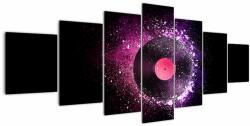Mivali Tablou - Disc de vinil roz-violet, din șapte bucăți 210x100 cm (V023474V210100)