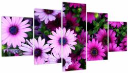Mivali Tablou - Flori (cu ceas), din cinci bucăți 150x80 cm cu ceas (V022323V15080C)