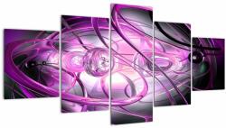 Mivali Tabloul cu abstracție frumoasă în violet, din cinci bucăți 150x80 cm (V020060V150805PCS)